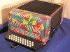 Canarino B system button accordion - multicolour